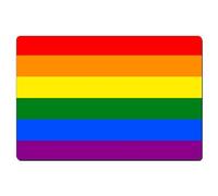 Fridge Magnet Gay Pride Flag 8.5cm x 5.4cm Sl loss Aluminium