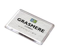 FRIDGE MAGNET - Grasmere, Cumbria - Lat/Long NY3307