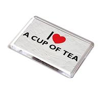 FRIDGE MAGNET - I Love A Cup Of Tea - Novelty Food & Drink Gift