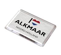 FRIDGE MAGNET - I Love Alkmaar, Noord-Holland - Netherlands
