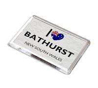 FRIDGE MAGNET - I Love Bathurst, New South Wales - Australia