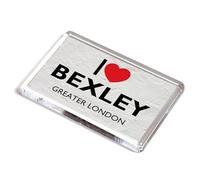 FRIDGE MAGNET - I Love Bexley, Greater London