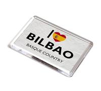 FRIDGE MAGNET - I Love Bilbao, Basque Country - Spain
