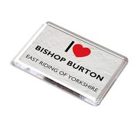 FRIDGE MAGNET - I Love Bishop Burton, East Riding of Yorkshire