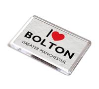 FRIDGE MAGNET - I Love Bolton, Greater Manchester