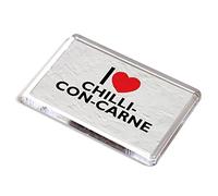 FRIDGE MAGNET - I Love Chilli-Con-Carne - Novelty Food & Drink Gift