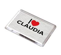 FRIDGE MAGNET - I Love Claudia - Girls Name Gift