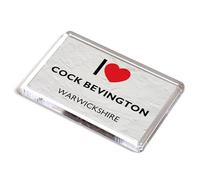 FRIDGE MAGNET - I Love Cock Bevington, Warwickshire