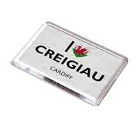 FRIDGE MAGNET - I Love Creigiau, Cardiff, Wales