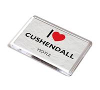 FRIDGE MAGNET - I Love Cushendall, Moyle, Northern Ireland