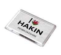 FRIDGE MAGNET - I Love Hakin, Pembrokeshire, Wales