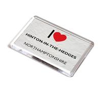 FRIDGE MAGNET - I Love Hinton-in-the-Hedges, Northamptonshire