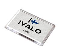 FRIDGE MAGNET - I Love Ivalo, Lappi - Finland