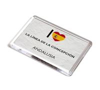 FRIDGE MAGNET - I Love La Linea de la Concepcion, Andalusia - Spain