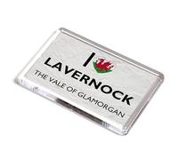 FRIDGE MAGNET - I Love Lavernock, The Vale of Glamorgan, Wales