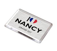 FRIDGE MAGNET - I Love Nancy, Grand Est - France