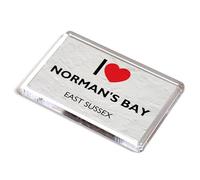 FRIDGE MAGNET - I Love Norman's Bay, East Sussex