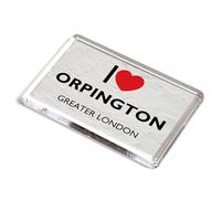 FRIDGE MAGNET - I Love Orpington, Greater London