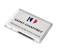 FRIDGE MAGNET - I Love Saint-Chaffrey, Provence-Alpes-Cote d-Azur - France