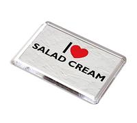 FRIDGE MAGNET - I Love Salad Cream - Novelty Food & Drink Gift