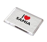 FRIDGE MAGNET - I Love Samia - Girls Name Gift