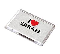 FRIDGE MAGNET - I Love Sarah - Girls Name Gift