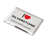 FRIDGE MAGNET - I Love Silverstone, Northamptonshire