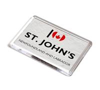 FRIDGE MAGNET - I Love St. John's, Newfoundland and Labrador - Canada