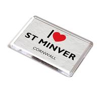 FRIDGE MAGNET - I Love St Minver, Cornwall