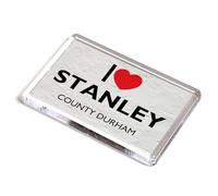 FRIDGE MAGNET - I Love Stanley, County Durham