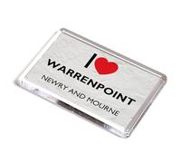 FRIDGE MAGNET - I Love Warrenpoint, Newry and Mourne, Northern Ireland