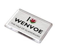 FRIDGE MAGNET - I Love Wenvoe, The Vale of Glamorgan, Wales