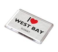 FRIDGE MAGNET - I Love West Bay, Dorset