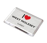 FRIDGE MAGNET - I Love West Molesey, Surrey