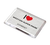 FRIDGE MAGNET - I Love Weston-super-Mare, Somerset