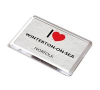 FRIDGE MAGNET - I Love Winterton-on-Sea, Norfolk