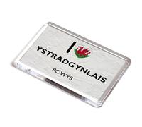 FRIDGE MAGNET - I Love Ystradgynlais, Powys, Wales