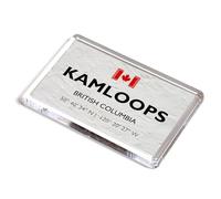 FRIDGE MAGNET - Kamloops - British Columbia - Canada - Lat/Long