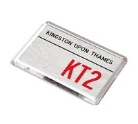 FRIDGE MAGNET - Kingston Upon Thames KT2 - UK Postcode