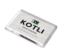 FRIDGE MAGNET - Kotli - Azad Kashmir - Pakistan - Lat/Long