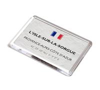 FRIDGE MAGNET - L-Isle-sur-la-Sorgue - Provence-Alpes-Cote d-Azur - France - Lat/Long