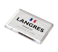 FRIDGE MAGNET - Langres - Grand Est - France - Lat/Long