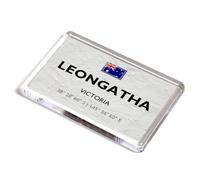 FRIDGE MAGNET - Leongatha - Victoria - Australia - Lat/Long