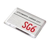 FRIDGE MAGNET - Letchworth Garden City SG6 - UK Postcode