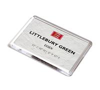 FRIDGE MAGNET - Littlebury Green, Essex - Lat/Long TL4838
