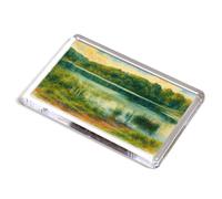 FRIDGE MAGNET - Llyndu Pool (b), Meifod - Vintage Art Style