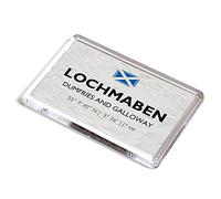 FRIDGE MAGNET - Lochmaben, Dumfries and Galloway, Scotland - Lat/Long NY0882
