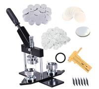 Fridge magnet machine Badge Maker Machine Badge Making Kit, Fridge Magnet Button Badge Making with 100pcs Accessories & Cutter Custom Metal Badge Press Kit,50MM
