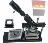 Fridge magnet machine Badge Maker Machine， Fridge Magnet Button Making Machine With Paper Cutter, Rectangle Magnet Making Kit For Custom Badges, DIY Badge Punching Machine, 90 * 65mm