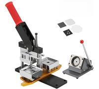 Fridge magnet machine Badge Maker Machine，Professional Metal Badge Maker Fridge Magnet Button Badge Making with 50 * 50mm, Photo Magnet Machine, DIY Fridge Magnets Pin Maker Machine,B